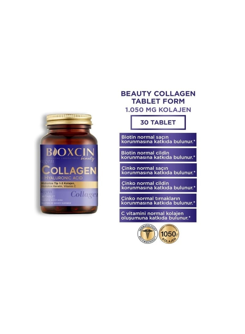 Bioxcin Beauty Collagen 30 Tablets: Hydrolyzed Type I & III for Skin, Hair, Nails - Image 4